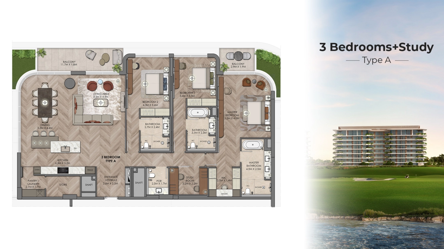 3 BR - Type A